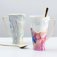 bone china mugs coffee cups large capacity sandy handfeel ceramic drinkware new arrival porcelain cute mugs birthday gift