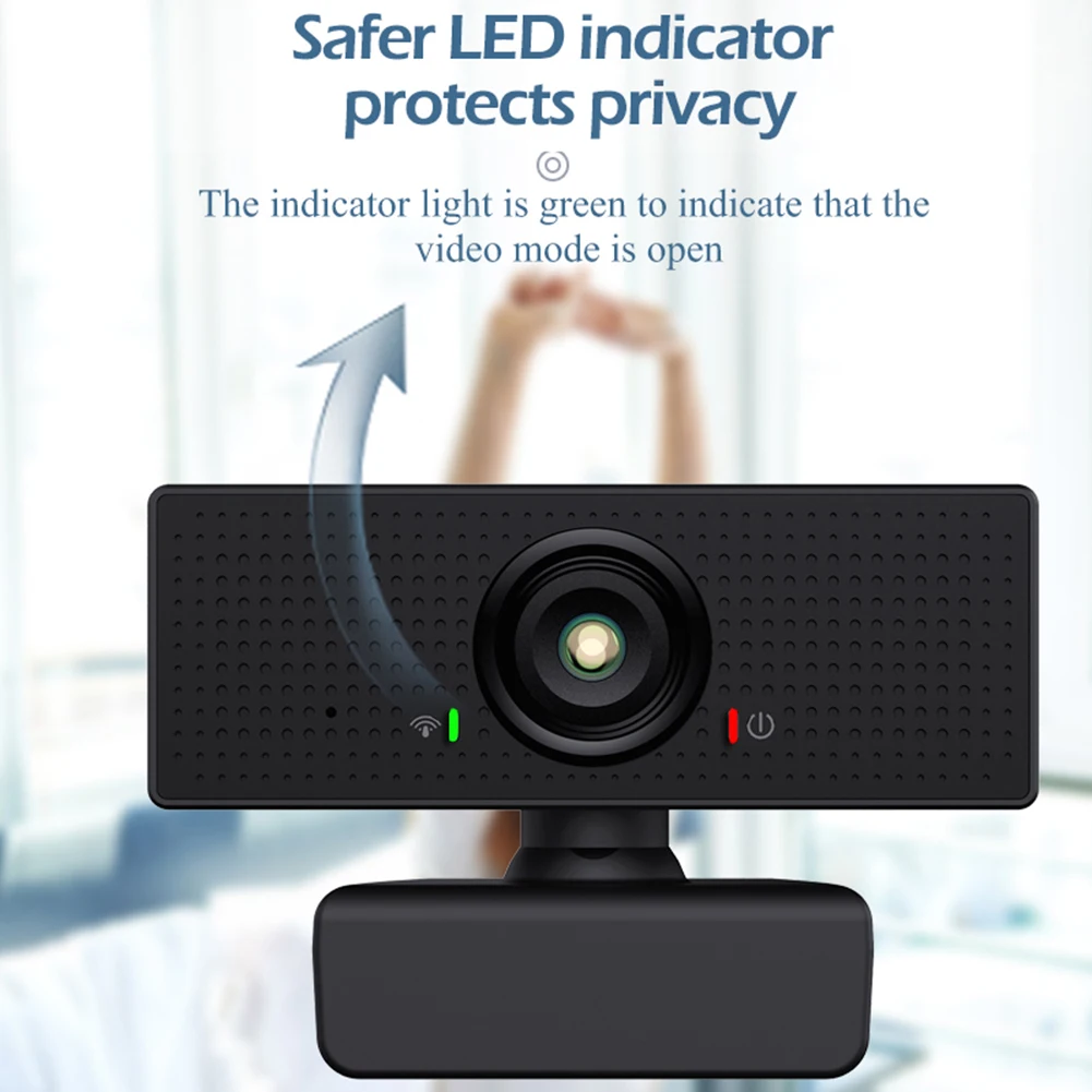 

Portable Web Camera 110 Degree Widescreen USB Plug Play 1080P Full HD Webcams for School Office Working Ornaments