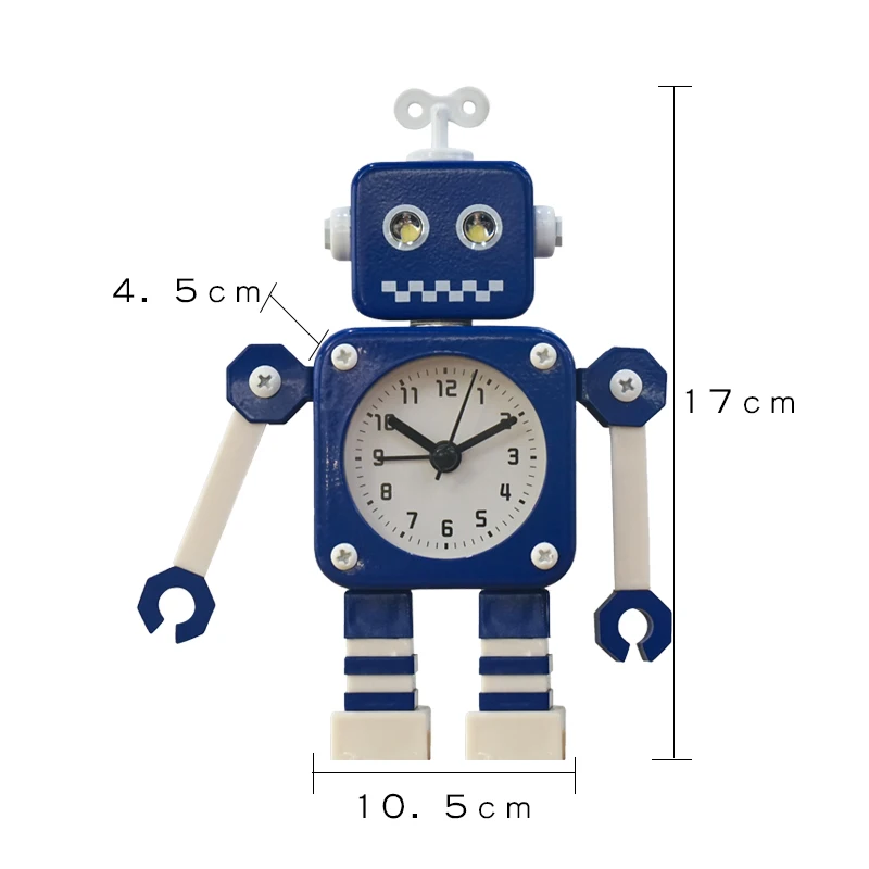 Прикроватные милые Мультяшные роботы детский будильник настольные часы