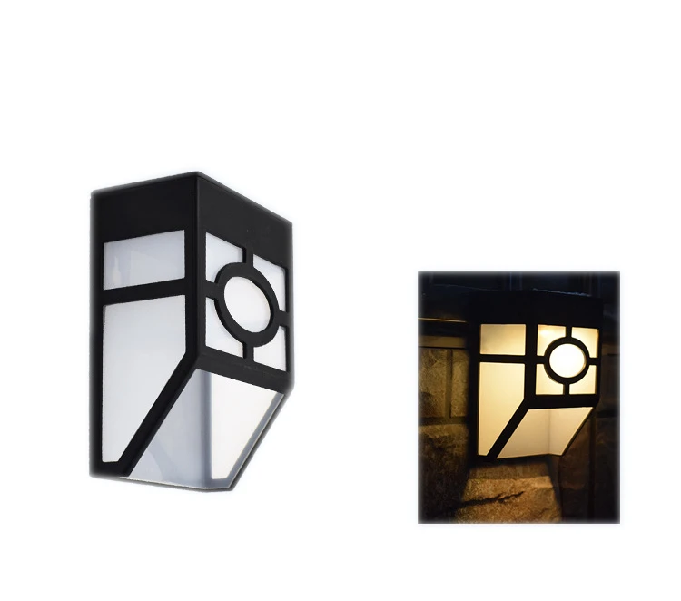 Солнечный Ретро настенный светильник квадратный светодиодный фонарь теплый