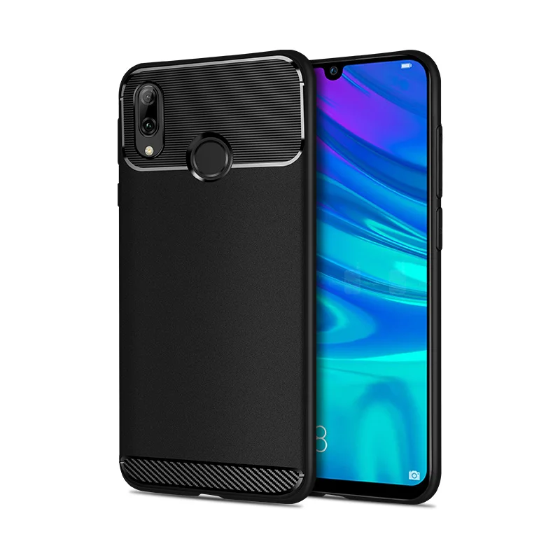 Роскошный мягкий силиконовый чехол из ТПУ для телефона huawei P20 Lite P30 Pro honor 10 Lite mate 20 Lite Nova 3i Y7 Pro противоударный чехол - Цвет: Черный