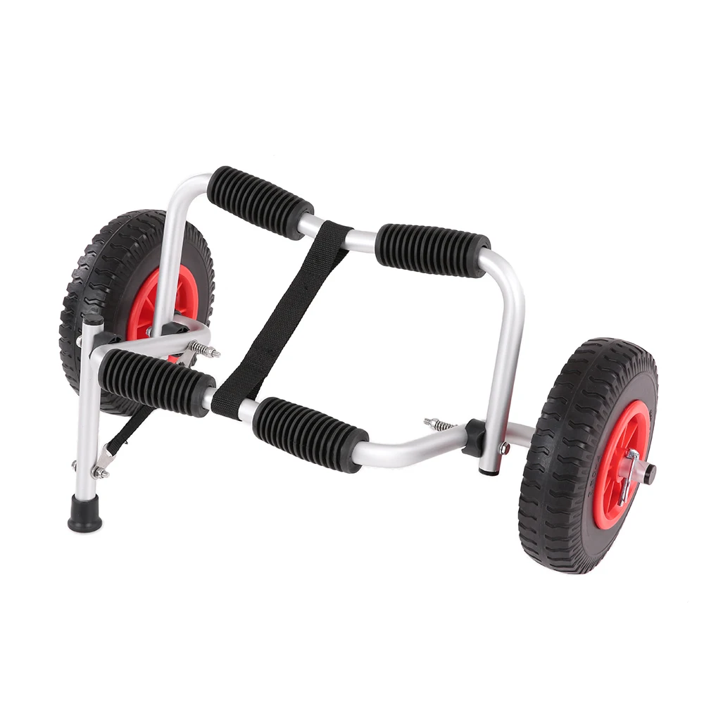 Trolley Lightweight Foldable Boat Kayak Carrier Canoe Dolly Tote Transport Trailer Cart Removable Wheels Aluminum Rubber | Спорт и