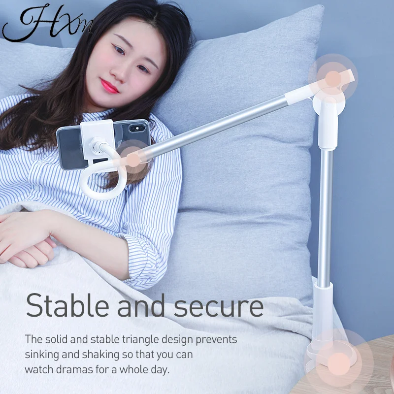 

360 Rotating Flexible Long Arm Lazy Phone Holder Adjustable Desktop Bed Tablet Clip For iPhone Xiaomi Mobile Phone Holder