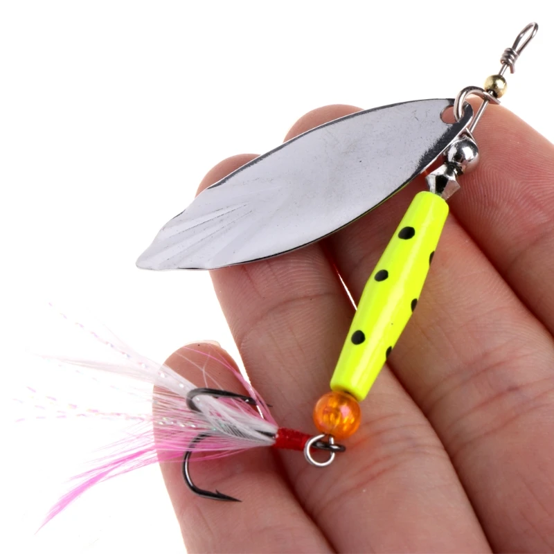 10 г рыболовная ложка блесна блестка металлический Спиннер крючок с твердой