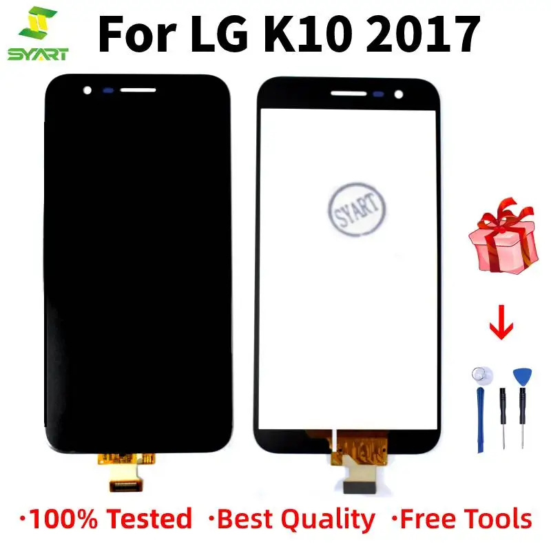 

Display For LG K10 2017 5.3" M250 M250N M250M M250DS LCD Display Touch Screen Digitizer Assembly With Frame Free Free Tool