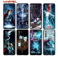 thor marvel hero for samsung galaxy s21 ultra plus note 20 10 9 8 s10 s9 s8 s7 s6 edge plus black soft phone case