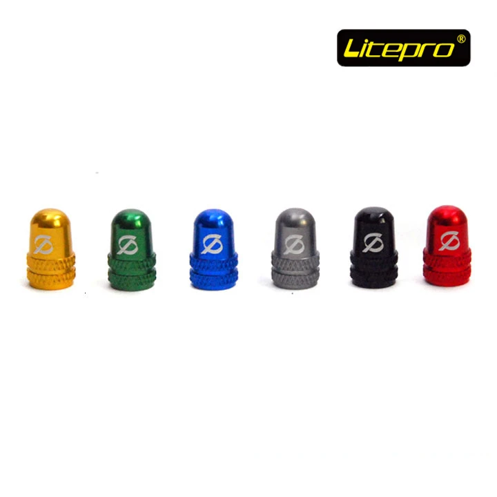 Litepro CNC велосипедная крышка клапана шрадера из алюминиевого сплава синие зеленые