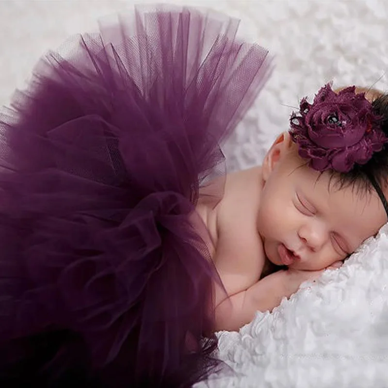 

Newborn Photography Props Headband Baby Photography Props Baby Skirt Infant Costume Outfit Princess Baby Tutu Skirt