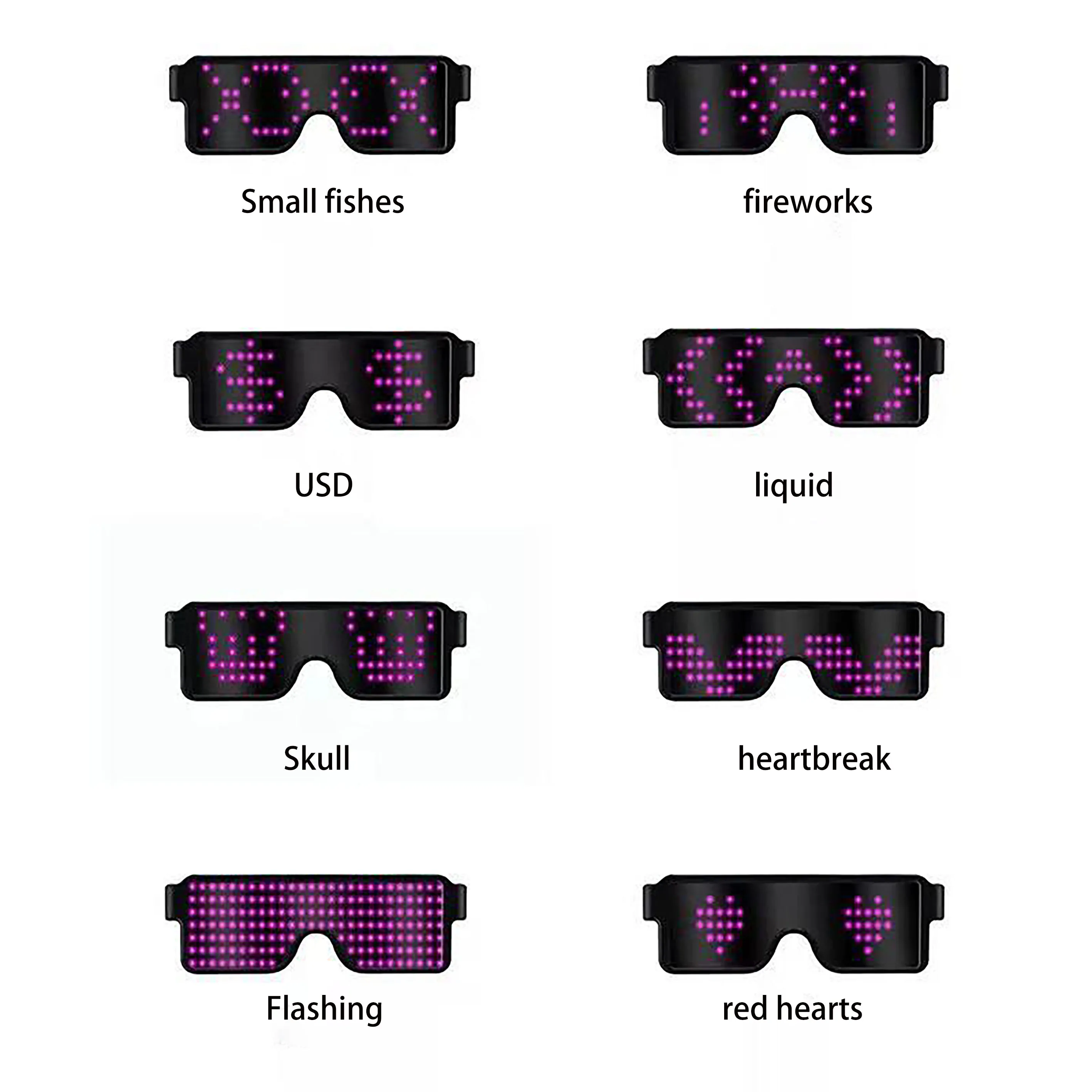 Светодиодный светящийся светильник для очков вечерние товары новый подарок