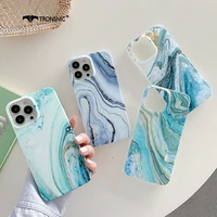 marble texture phone case for iphone 13 12 11 pro max xr x max soft luxury silicone gradient blue case for iphone 7 8 plus cover