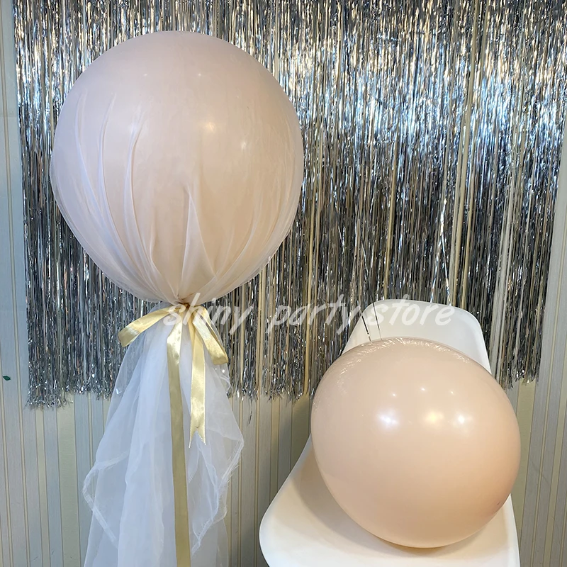 36-дюймовый бело-розовый гигантский Гелиевый шар-Макарон 1 5 м × свадебное