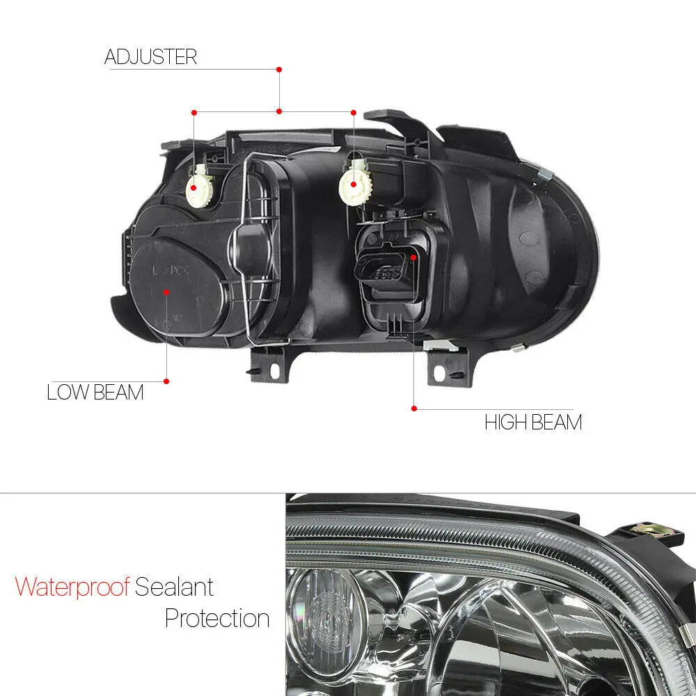 Хромированный корпус прозрачные линзы фары противотуманный прожектор для игры в