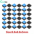 Алюминиевый радиатор для Raspberry pi Electronic IC с теплопроводной лентой, 50 шт., 8,8x8,8x5 мм