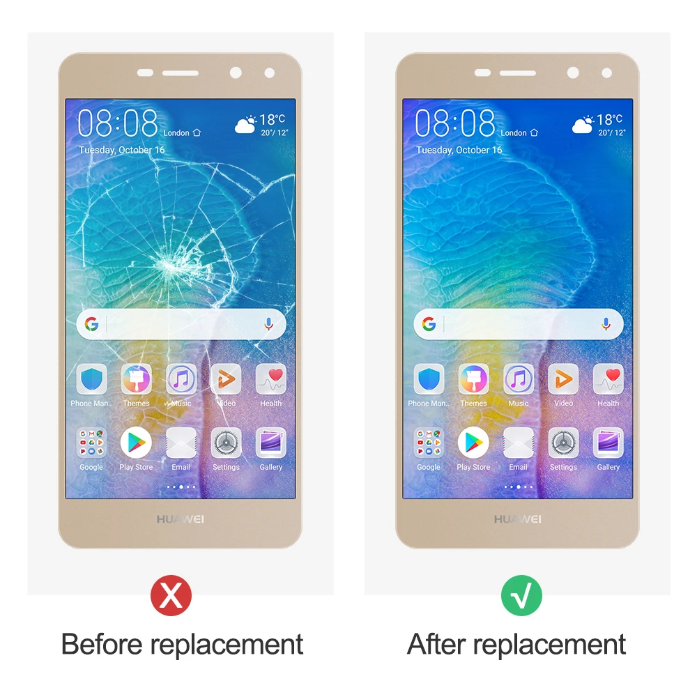 5 0 ''для Huawei Nova Young 4G LTE / Y6 2017 Y5 ЖК дисплей + сенсорный экран дигитайзер сборка MYA