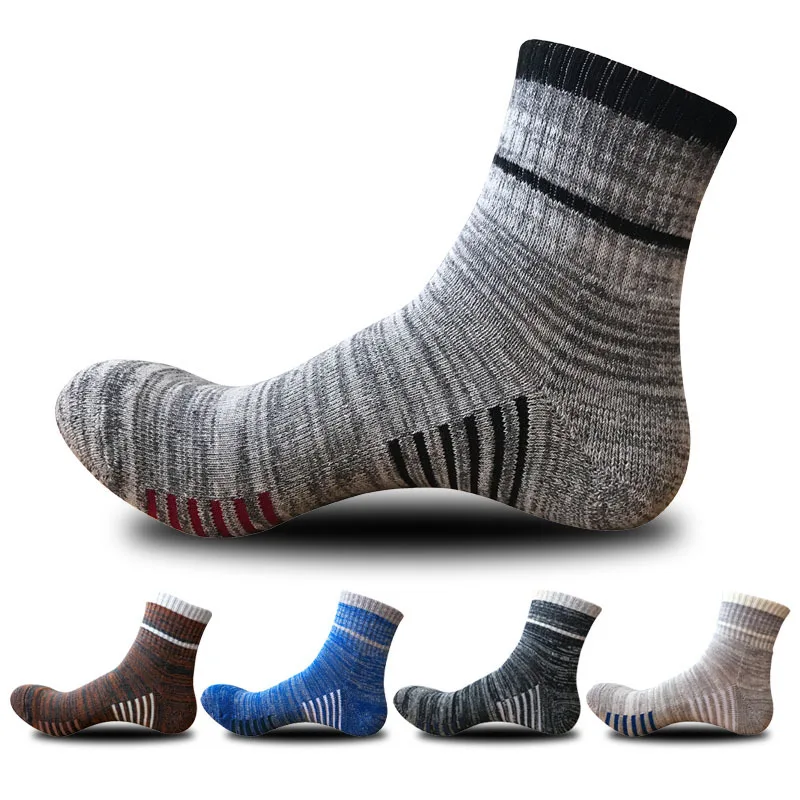 20 Pairs Men Outdoor Hiking Socks Workout Running Athletic wear Thick Keep Warm Towel Bottom Socks fit Man Eu size 39-45