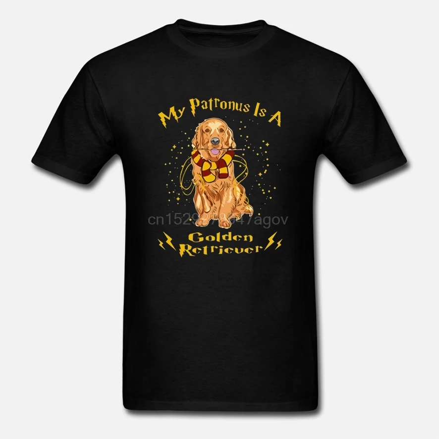 

Brand My Patronus Is A Golden Retriever T-SHIRT MenShort Sleeve T-Shirt