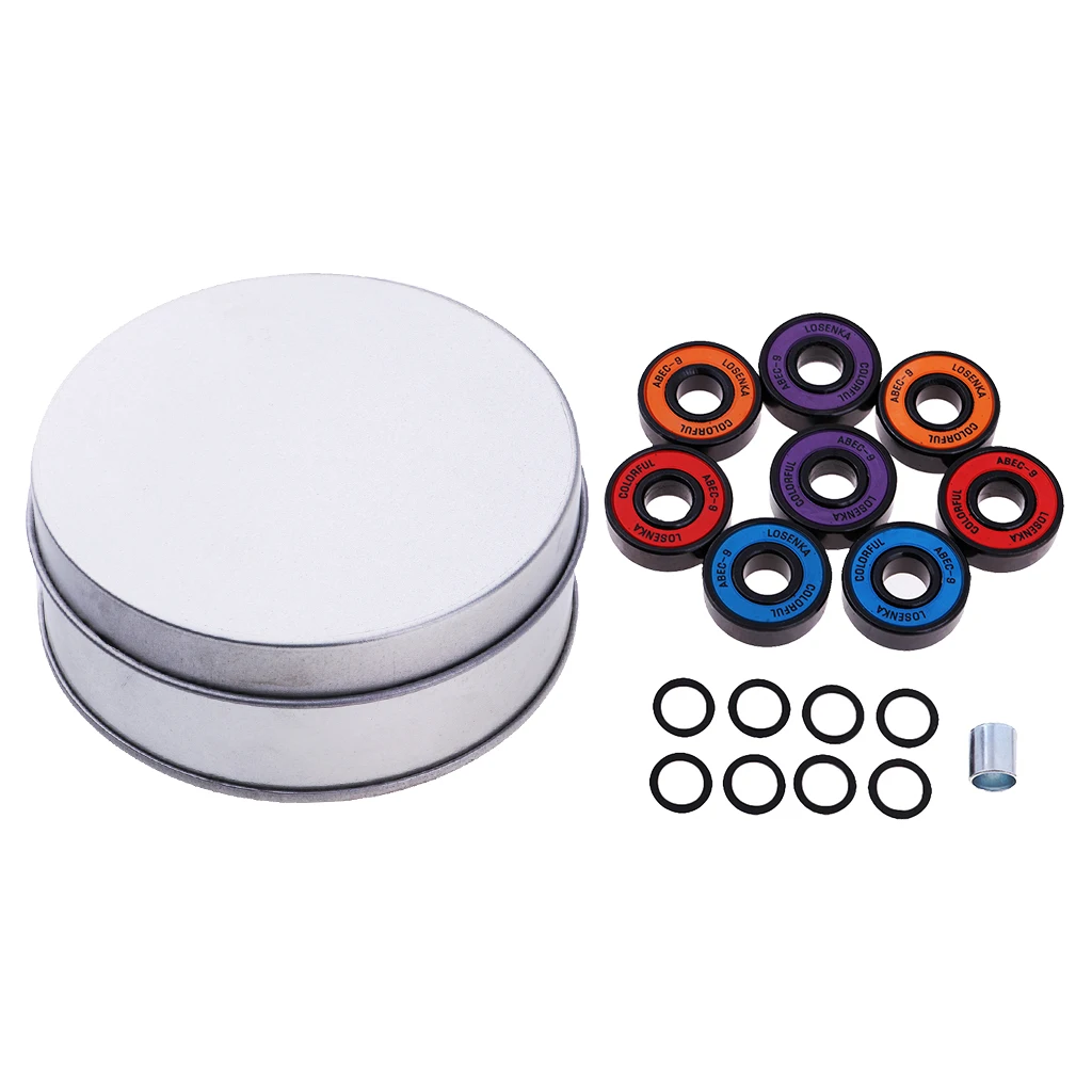 

Premium Skateboard Bearings, Pro Longboard Bearings ABEC 9, 2.2x0.7cm