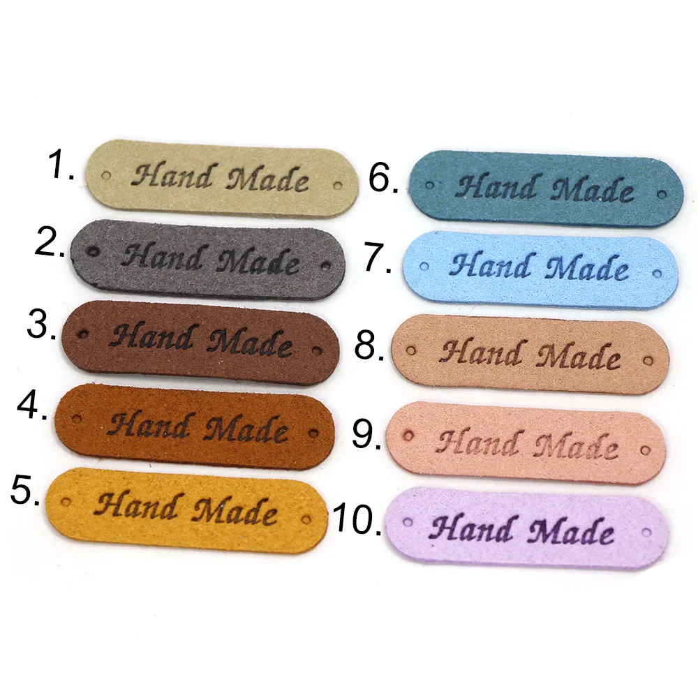 20 шт. ярлыки ручной работы из искусственной кожи для одежды вязания сделай сам