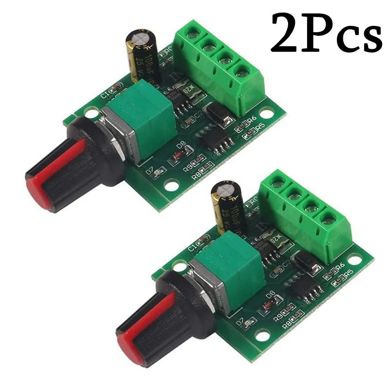 

2PCS DC Voltage Motor Speed Controller 1.8V 3V 5V 6V 7.2V 12V 2A 30W PWM 1803BK 1803B Adjustable Driver Switch