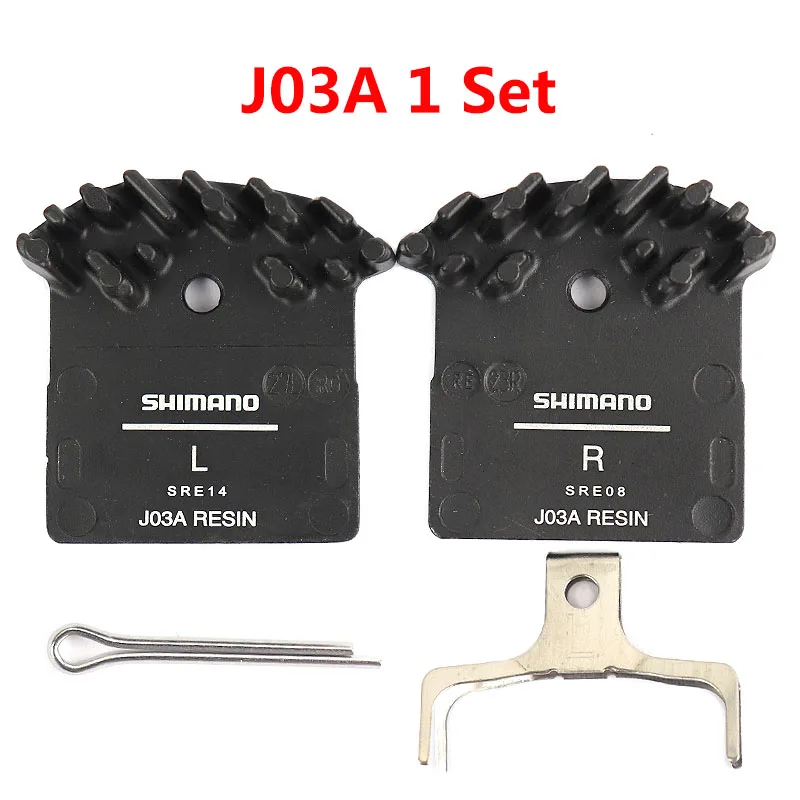 J03A 1Set SHIMANO дисковые Тормозные колодки DEORE XT SLX DEORE J03a Смола Ice Tech J04C Металл Ice Tech тормозные колодки MTB Горный сиденья для велосипеда - Цвет: J03A 1Set