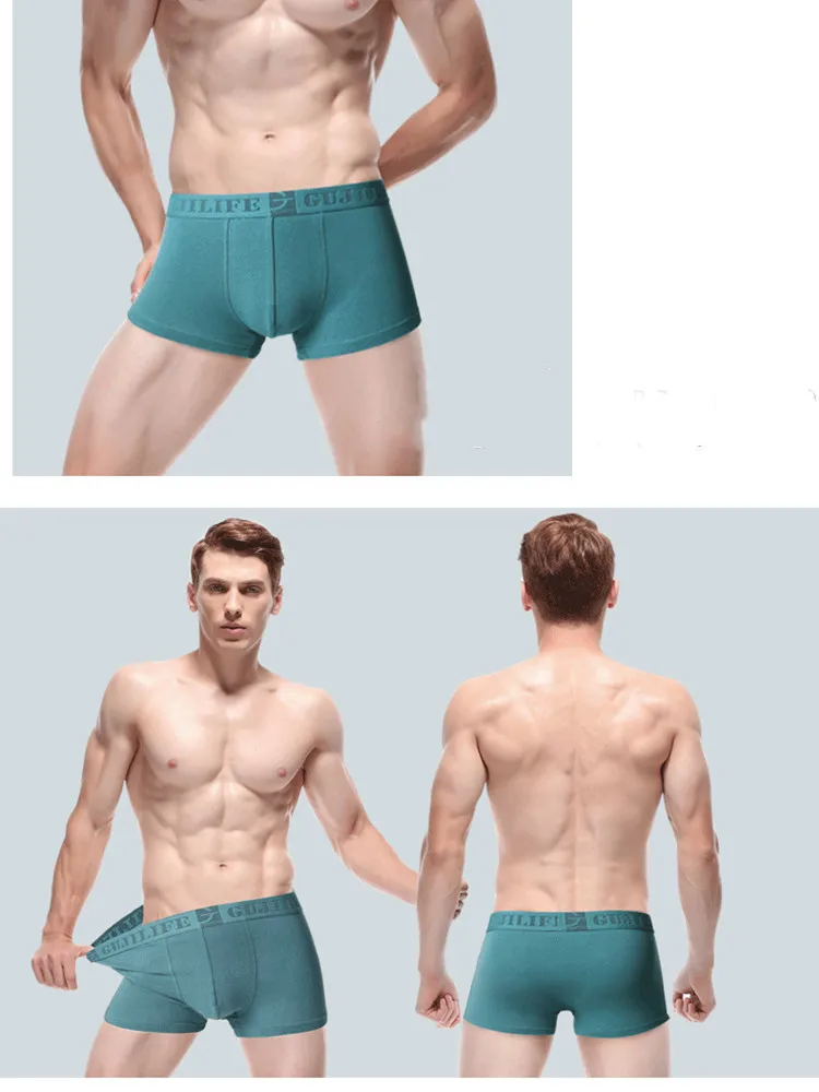 

4-piece Set of Boxer Briefs Men's Underwear Youth Large Size Breathable Cotton Comfortable Shorts Men's Boxer Briefs Panties