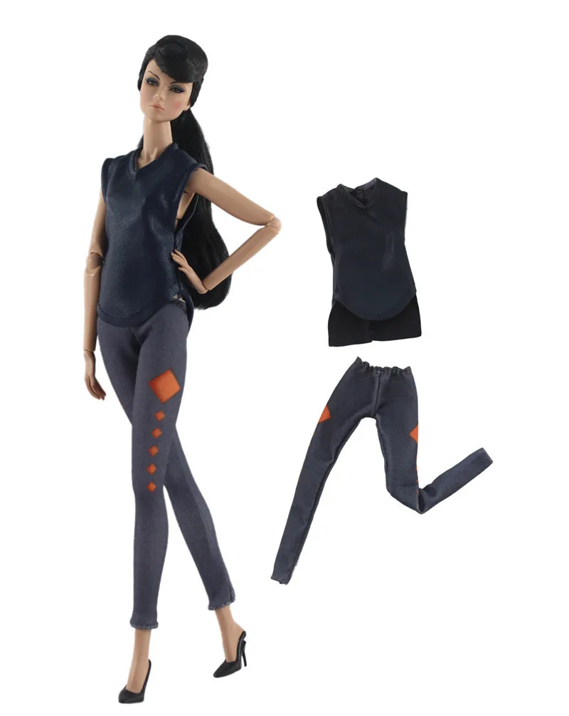 Винтажная повседневная одежда принцессы 2 шт./компл. кожаный жилет + брюки для