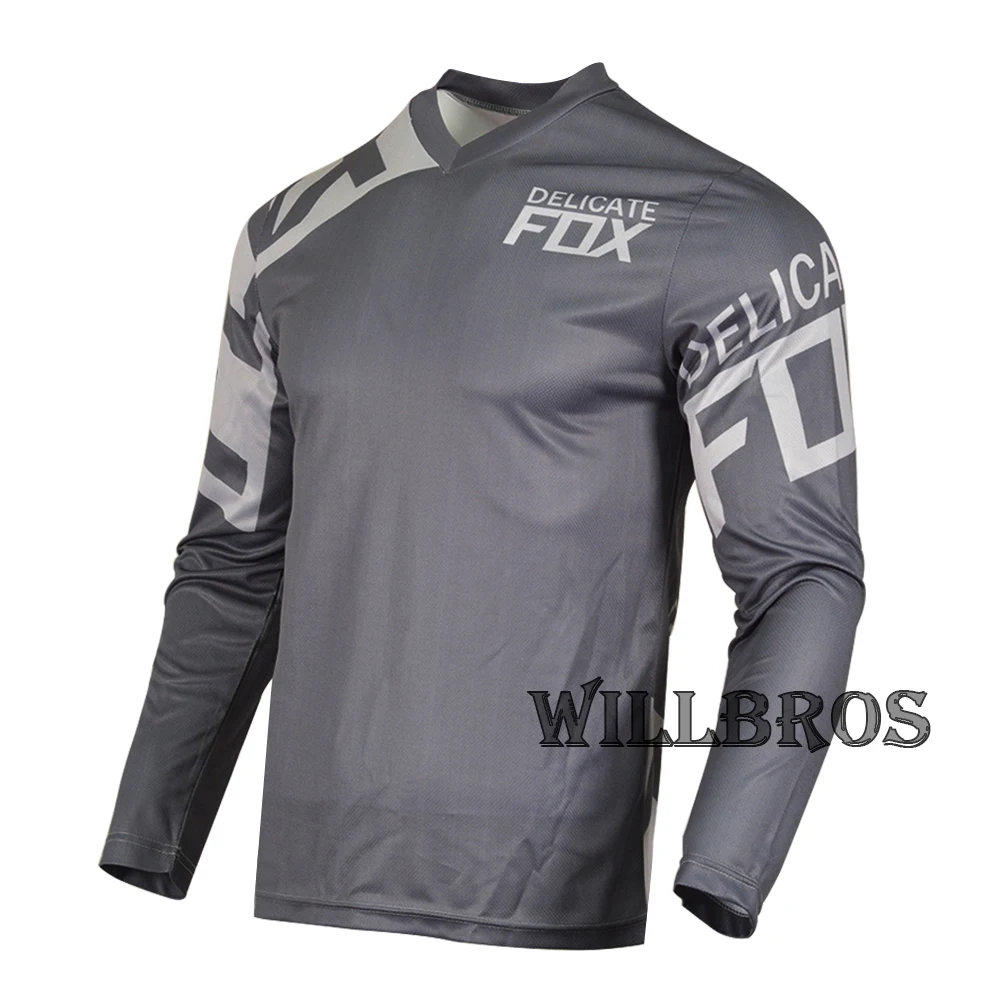 Delicate Fox 180 Race Jersey Mountain Bicycle Offroad Summer T-shirt Racing Long Sleeve Mens | Shirts &amp Tops