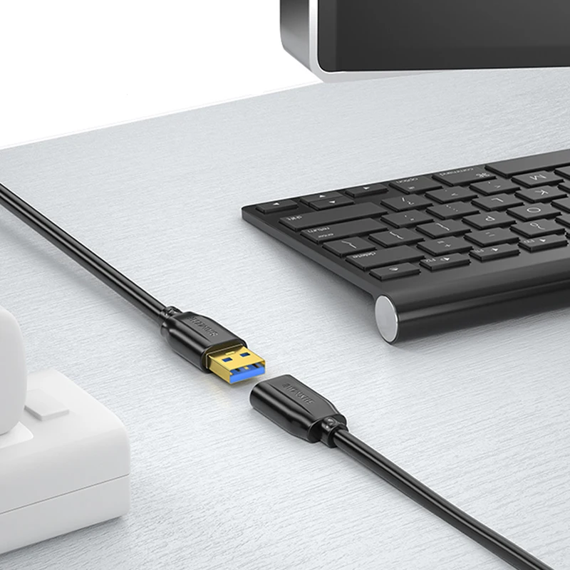 SAMZHE USB 3 0/2 0 Удлинительный кабель плоский Кабель AM/AF 5 м/1 м/2 м/3 м для ПК ТВ PS4