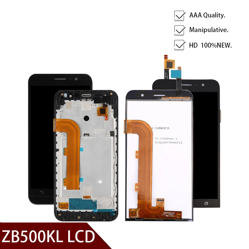 LCD For ASUS Zenfone Go ZB500KL LCD Screen X00AD LCD Display Screen Touch Screen Digitizer Sensor Glass Panel Assembly