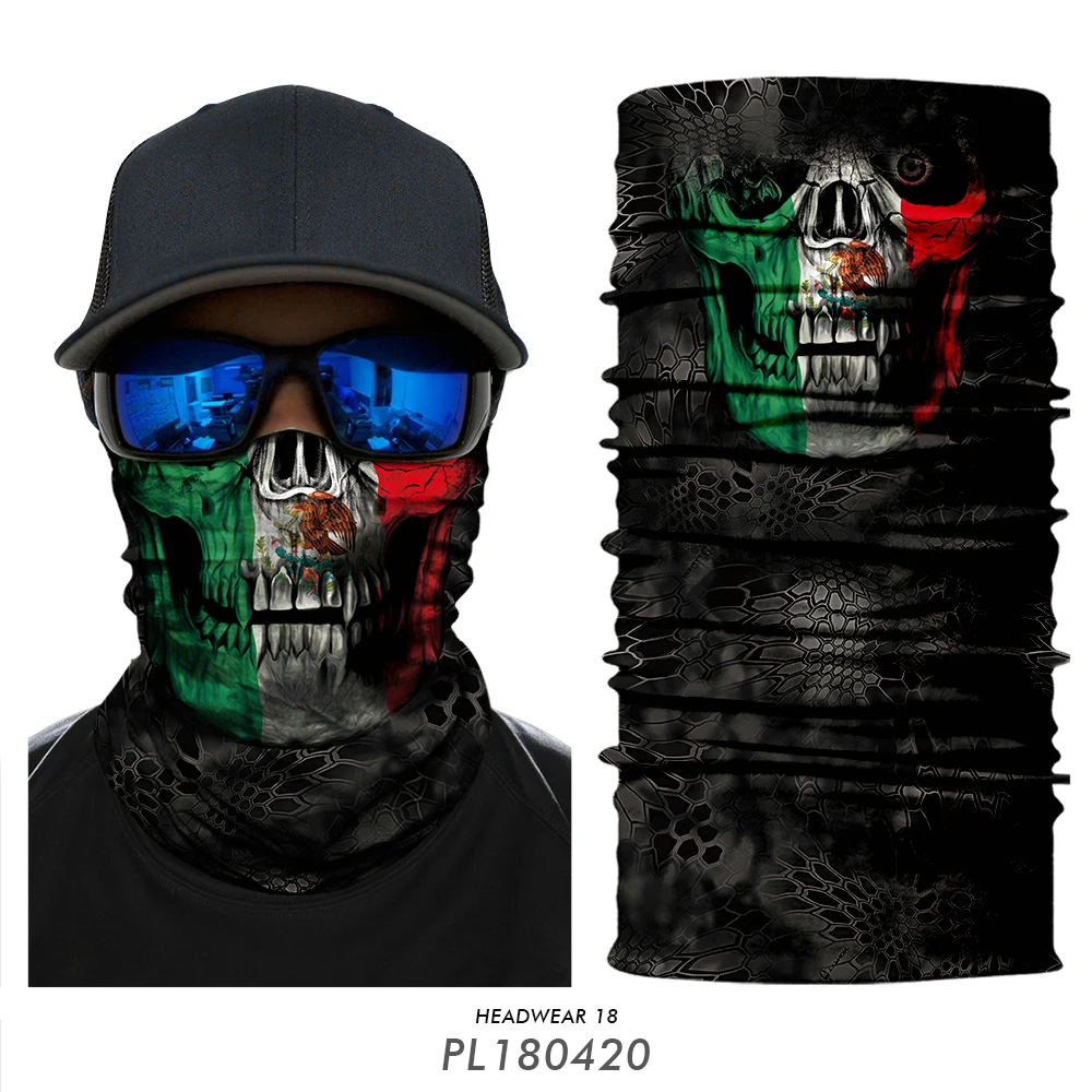 Модная мотоциклетная маска для лица пейнтбольная с флажками страны езды на