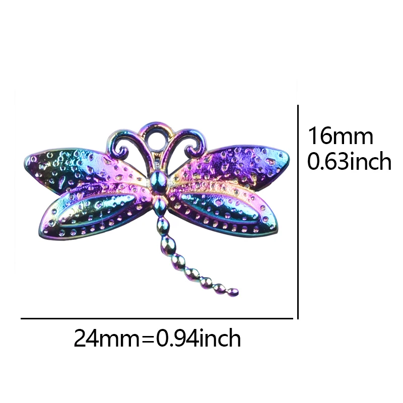 

Dragonfly Butterfly Pendants Necklaces For Women Girl Jewelry Gift Choker Rainbow Chain Decoration On The Neck Fashion Necklace