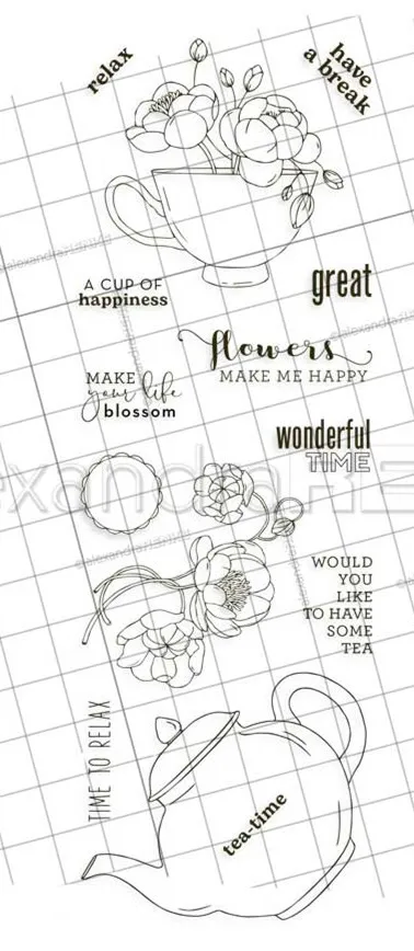 

Flower stamp Clear Stamp for Scrapbooking Transparent Silicone Rubber DIY Photo Album Decor 0787
