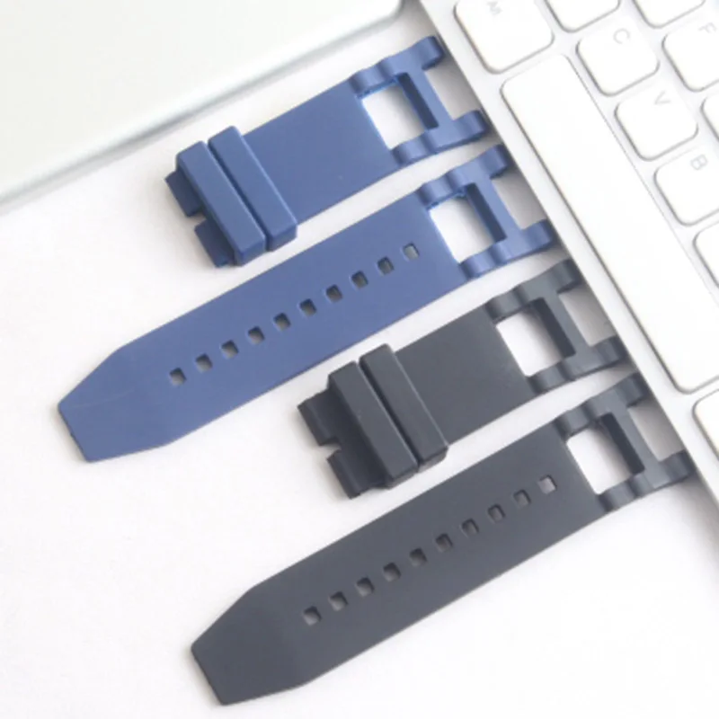 Сменный резиновый ремешок для часов Subaqua Blue черный 28 мм Invicta 6043 Noma III 3-18520 19828 -