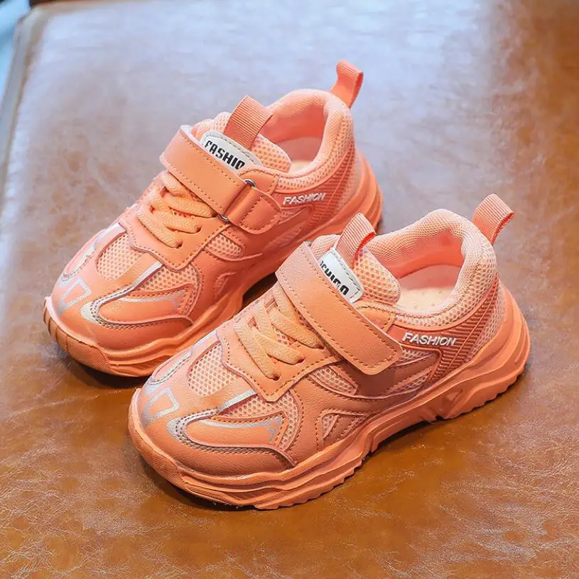 Осенняя детская повседневная обувь для мальчиков и девочек Модная дышащая