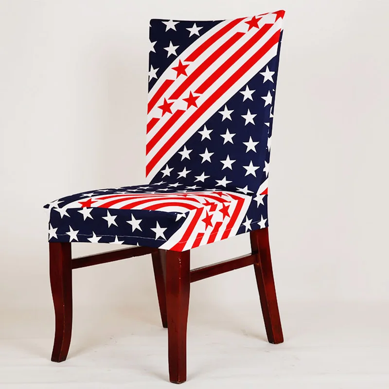 Съемный нескользящий эластичный чехол для обеденного кресла из спандекса кухни