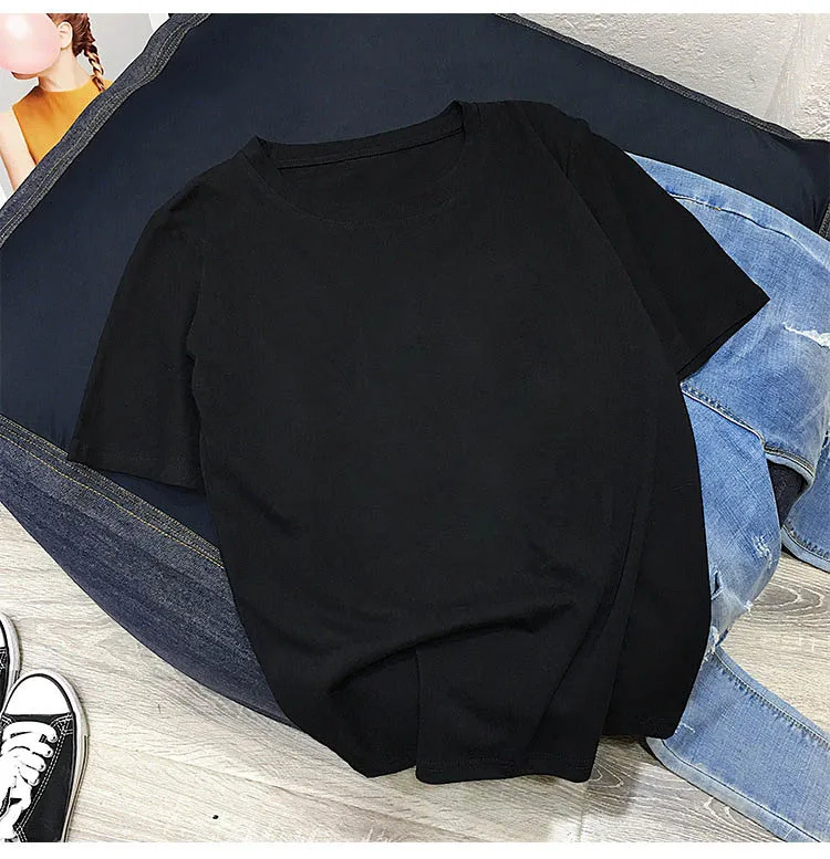 

New High quality classic summer casual breathable hot selling women's soft short sleeve T-shirt