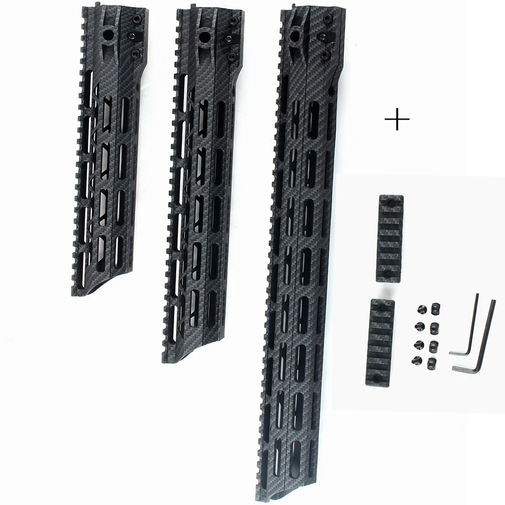 

Направляющая из углеродного волокна AR15/M16/M4 M-Lok, поплавковое крепление без Пикатинни, Ультралегкая черная анодированная резьба, 7 дюймов 10 дю...