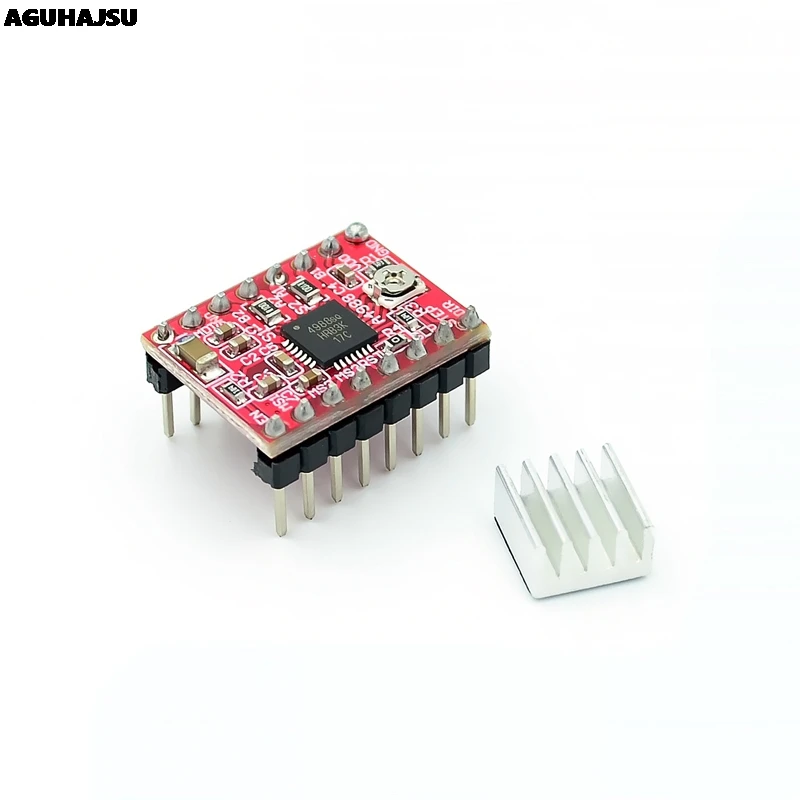 3D принтеры Запчасти Stepstick A4988 DRV8825 Драйвер шагового двигателя Модуль с радиатор