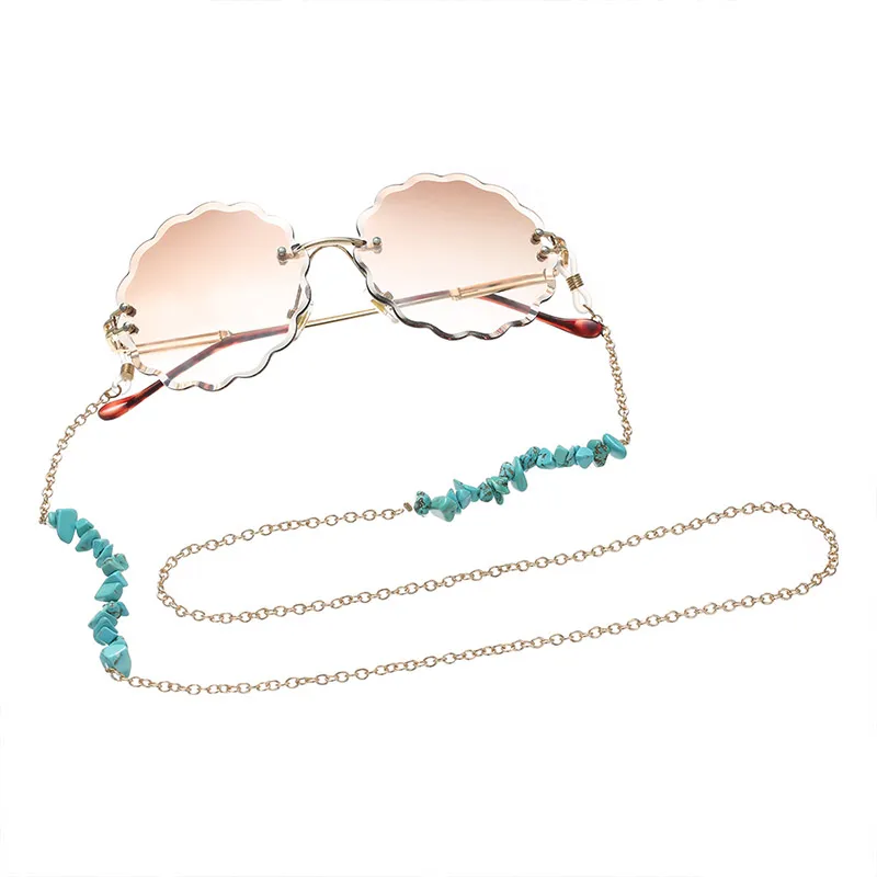 Модная цепочка для очков женщин ремешок солнцезащитные очки рок камень