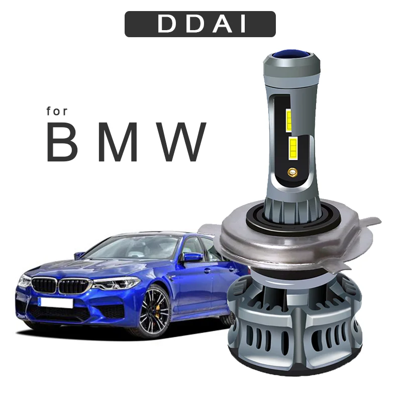 DDAI Супер Яркий H7 светодиодный H4 автомобильный головной светильник для bmw e46 e80 e90 60