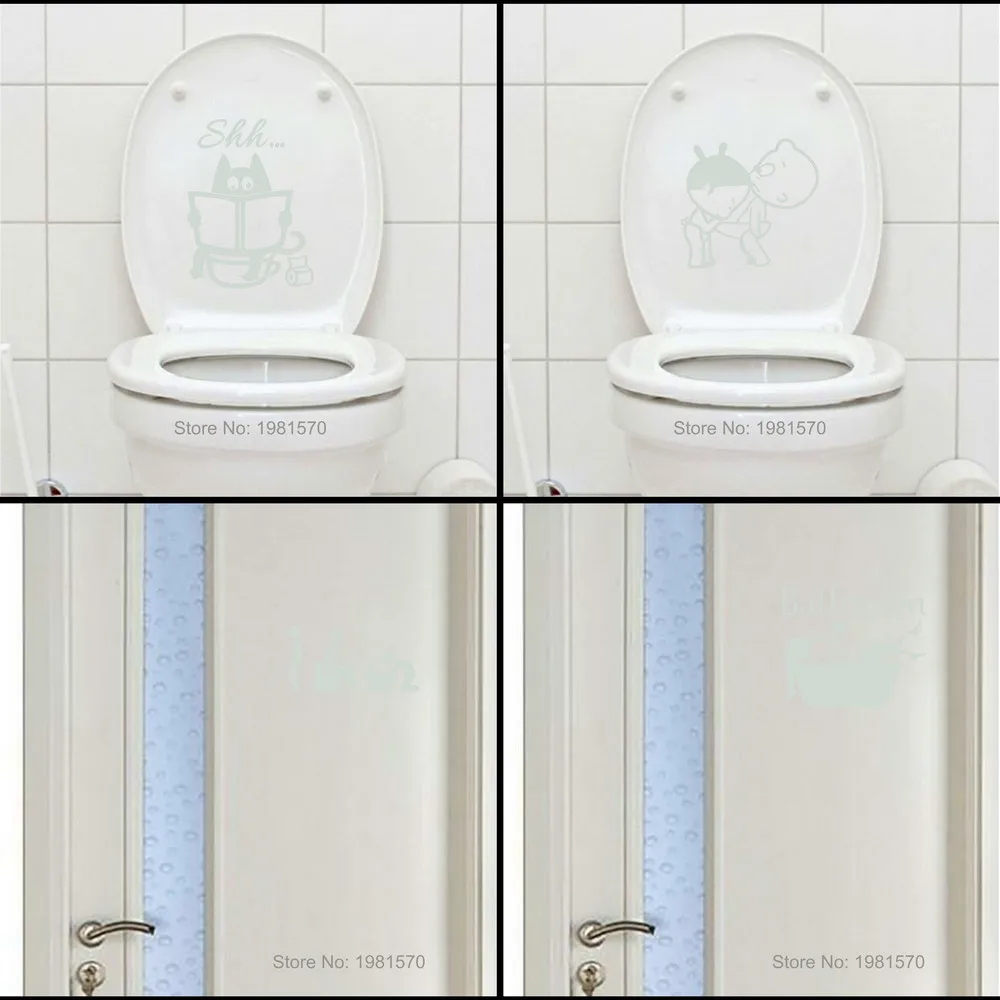 Стикер для туалета стикер Знак s Настенная Наклейка детской комнаты домашний