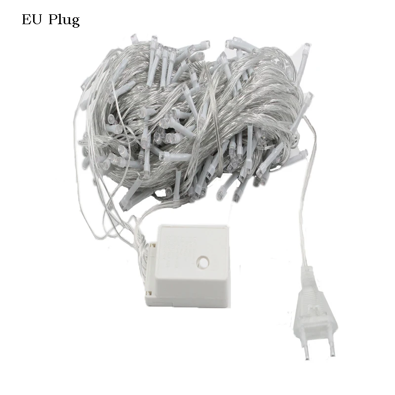 10 м 100 Led Красочный светильник гирлянда Рождественская елка украшения Сказочный