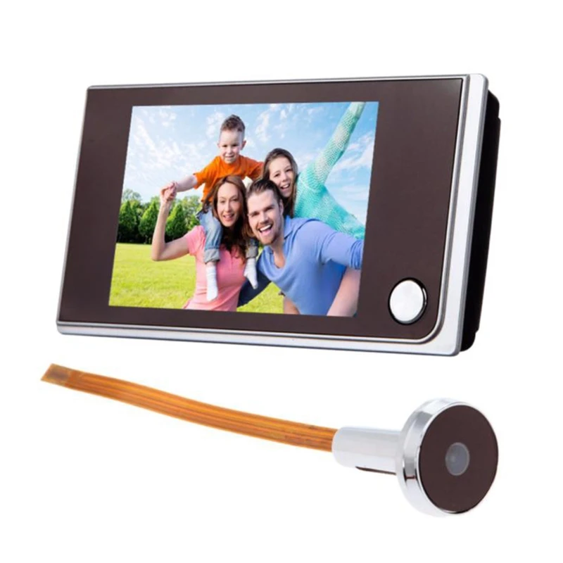 

Hot 3.5 Inch Video Peephole Digital Door Camera Doorbell 170 Degree Angle Peephole Viewer Video Eye Outdoor Door Doorbell
