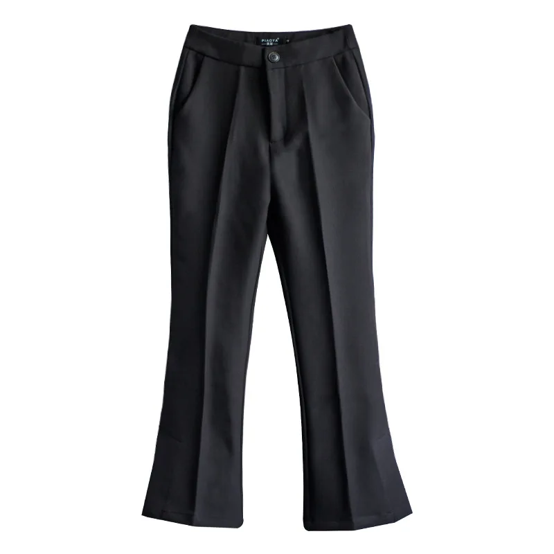 

female 2020 new age season tail pants bootleg chic trousers split female nine minutes of pants wide-legged pants