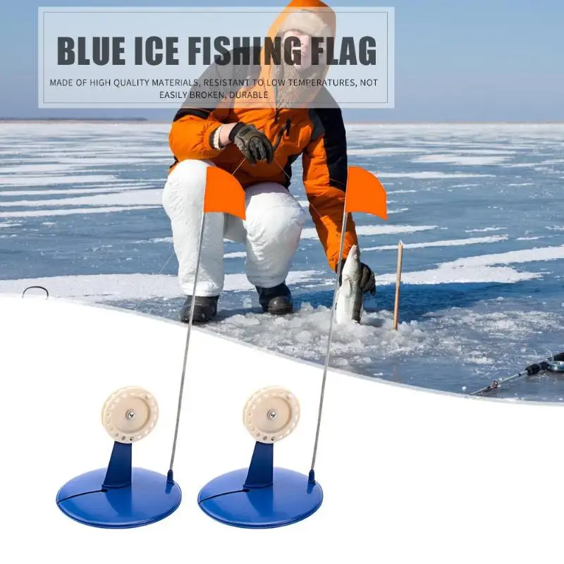 2 шт. прочная ледяная Удочка флаги износостойкие уличные зимние ледяные