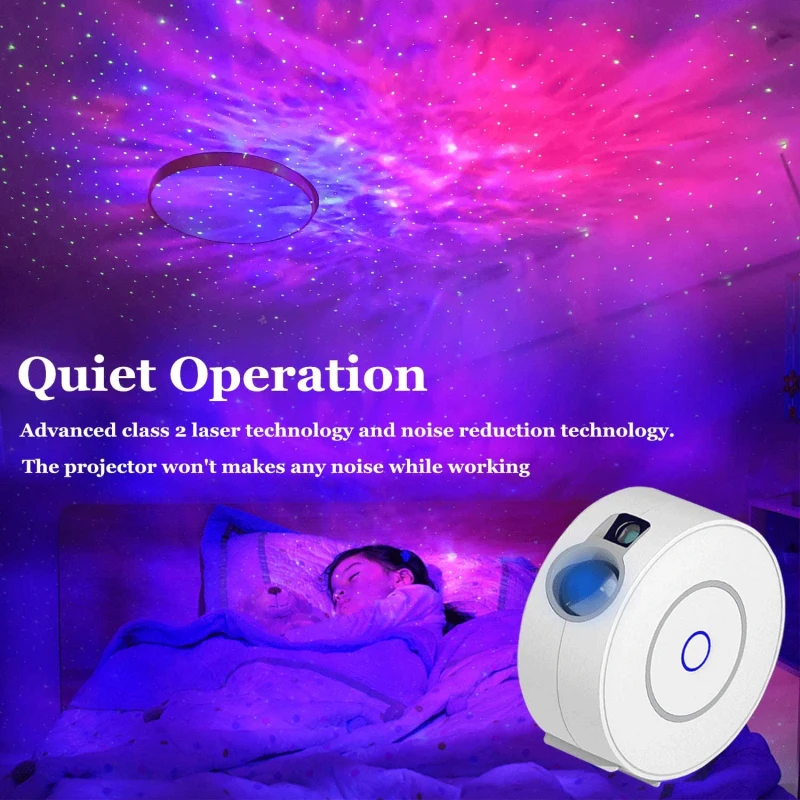 

6.8W Tuya Smart Starry Sky Lights Projector WiFi Laser Projector Waving Night Lamps Led Colorful APP Wireless Control Home Decor