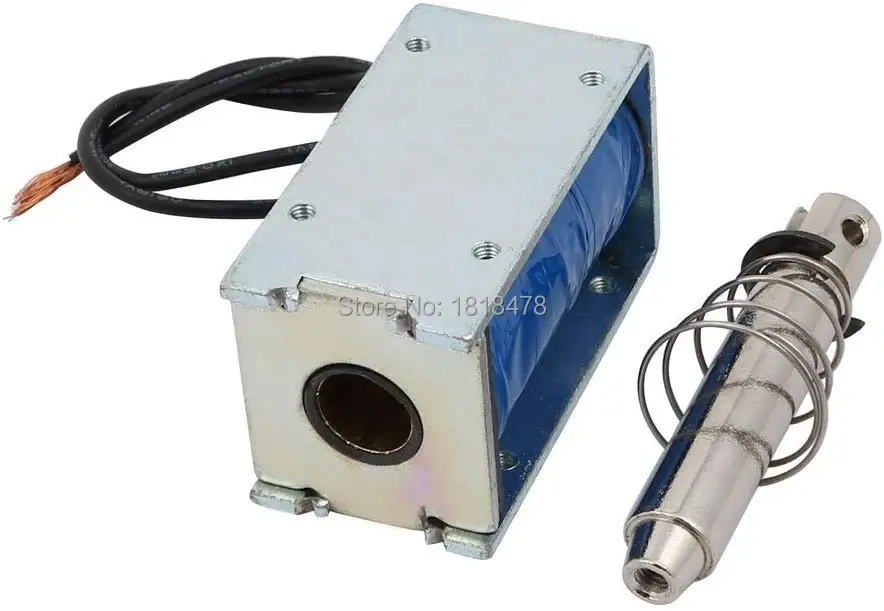 Флюоресцентный магнит DC 6 В 12 24 450 мА 10 мм ход 42N|solenoid linear|solenoid 12v dcsolenoid 10mm |