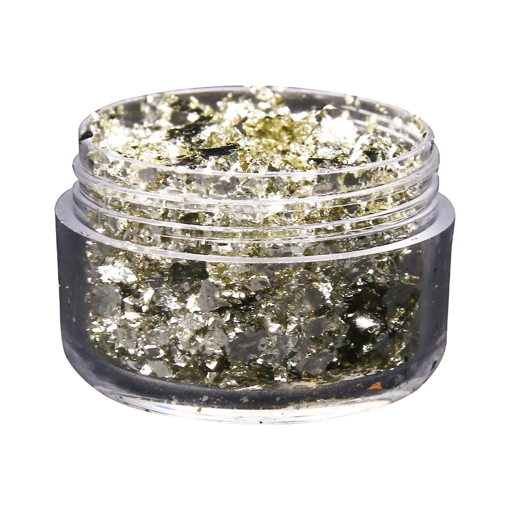 Искусственные хлопья из золотой фольги светильник серебряные цвета шампанского