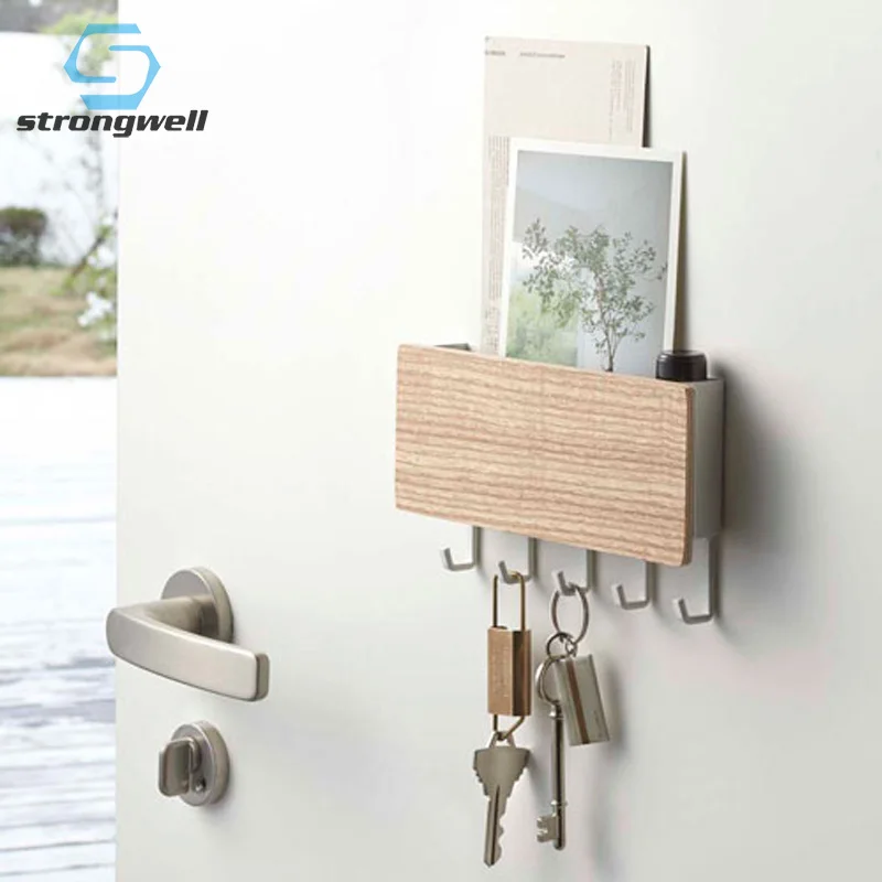 StrongwellHook настенная вешалка для ключей дома прихожей деревянная компактная