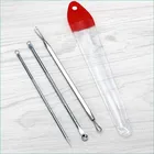 3 шт. экстрактор угрей из нержавеющей стали, игла для прыщей, угри и экстрактор угрей и комедонов, инструмент для очистки пор лица